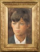 * Thomas Carr [1909-1999]- Portrait study of a boy:- oil on canvas 45 x 35cm.