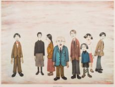 * Laurence Stephen Lowry [1887-1976]- His Family:- signed in pencil in the margin bottom right Fine
