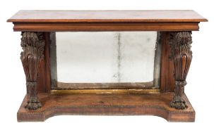 A Victorian mahogany rectangular console table:,