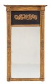 An early 19th Century giltwood and gesso pier mirror:,