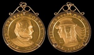 A Mexican commemorative coin 'Captain General Hernan Cortes' / 'Senor de Tenochtitlan' dated