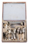A George V silver Old English pattern part flatware service, maker Cooper Brothers & Sons Ltd,