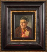 * Franz Xaver Wolfle [1887-1972]- Good News in a Letter; A face by candlelight:- a pair,