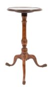 A 19th Century elm and fruitwood circular wine table:,