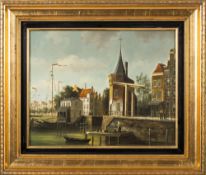 J Duykers [20th Century]- Amsterdam and The Mint Tower;