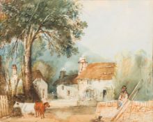 John Gendell [1790-1865]- A Devon Cottage; A Devon landscape,