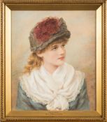 John Everett Millais [1829-1896]- Effie Dean:- signed with a monogram and dated 1876 lower