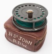 A Hardy St John 3 7/8 inch fly reel:,