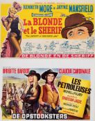 Five continental Western film posters:, comprising Mick Jagger in 'The Kelly Brothers',
