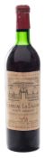 A bottle of Ch. La Lagune Grand Cru Classe 1968:, a bottle of Ch. Pichon Lalnde 1960.