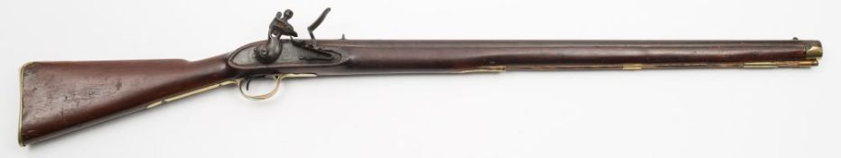 A 19th Century flintlock musket by the Company of Merchants, London:,