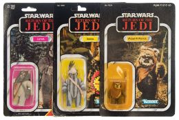 Three Star Wars 'Return Of The Jedi' 3 /3/4 inch figures by Kenner, 'Teebo',