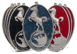 A collection of eight 'Horse of the Year Show' aluminium oval plaques:,