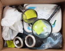 St Ann's Head Lighthouse - a pair of aluminum rimmed inspection goggles:,