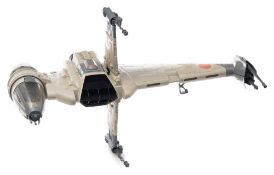 A Kenner/Palitoy Star Wars Rebel Transport Vehicle and B-Wing Fighter in 'Return Of The Jedi 'logo