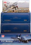 Hobby Master, and Oxford, 1/48 and 1/72 scale diecasts: include, Hawker Fury Mk I, P-51 Mustang,