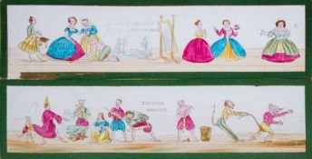 A collection of late 19th century French Magic lantern slides:,