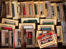 A collection of 29 Lledo 'Models of Days Gone' series:, including a 'Typhoo Tea' tram.