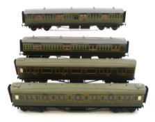 Four kit built Southern railway Passenger coaches:.