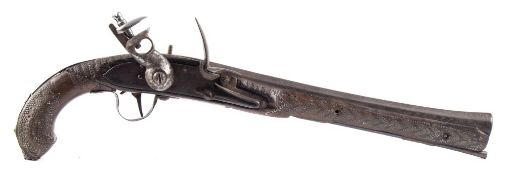 A Mogul flintlock pistol:,