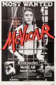A one sheet poster for 'McVicar', together with a quad poster for 'Burnt Offerings':,
