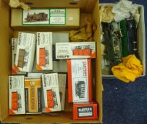 A collection of Slater wagon kits and various other similar kits etc:.