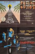 Eight British quad film posters:, 'Lady Sings The Blues', 'Evil Under The Sun', 'Deathtrap',