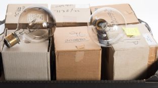 A collection of six various lighthouse and light station bulbs:,