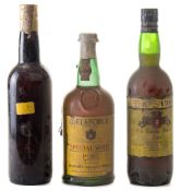 A bottle of Delaforce Special Whiteport NV, a bottle of Da Silva Old Trinity House Port NV,