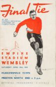 A FA Final Tie programme, Huddersfield Town v Preston North End April 30th ,1938:.