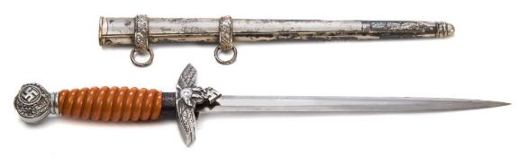 A Third Reich period Luftwaffe Officer's dagger by E & F Horster:,