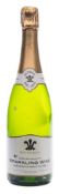 Two bottles of Simmonnett-Febure Cremant de Bourgoyne Brut Blanc Noir:,
