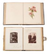 A late 19th century carte de visite album:,