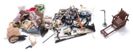 A collection of Kenner/Palitoy Star Wars 3 3/4 inch action figure weapons, capes and accessories:.