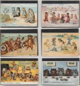 Six Louis Wain postcards,