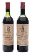 Two bottles of Ch. Latour premier Grand Cru 1958:.