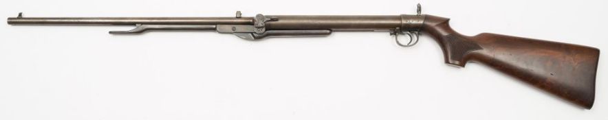 A BSA 3 bore Improved Model 'D' air rifle:, stamped to top of chamber as per title, numbered 21124,