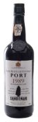 A bottle of Sandeman late bottled Vintage Port 1989:.