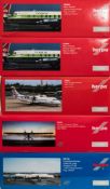 Herpa, five 1/200 scale diecast aircraft: includes Consolidated Catalina, Douglas DC-6B, ATR-72-500,