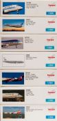 Herpa, seven 1/500 scale diecast airliners: includes Boeing 737-800, Embraer E170, Boeing 737-800,