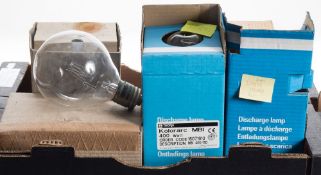 A collection of five various lighthouse and light station bulbs: comprising three bulbs from Dover