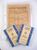 A collection of Tottenham Hotspur programmes and ephemera:, including 1937-38 Annual Concert,
