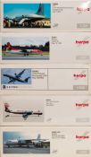 Herpa, five 1/200 scale diecast airliners: Douglas DC-6B, Fokker 50, Bombardier Q400,