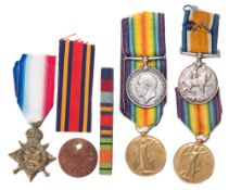 Two WWI pairs and a single 1914-15 Star:,
