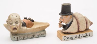 Two Continental bisque porcelain fairings of Political and Irish Home Rule Interest: comprising one
