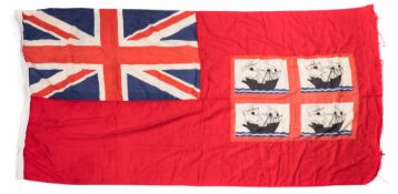 A large Trinity House flag:, 115cm x 230cm (some wind fraying to one end).