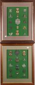 A collection of WWI & WWII period cap badges:, including The Royal Dublin Fusiliers,