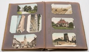 An Edwardian postcard album and contents:, mainly GB topographical with West Country views,