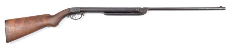 A Diana .177 calibre air rifle:, signed to barrel and chamber as per title on a walnut stock.