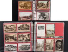 An album of George V and later postcards, mostly topographical: includes Newton Abbot, Totnes,